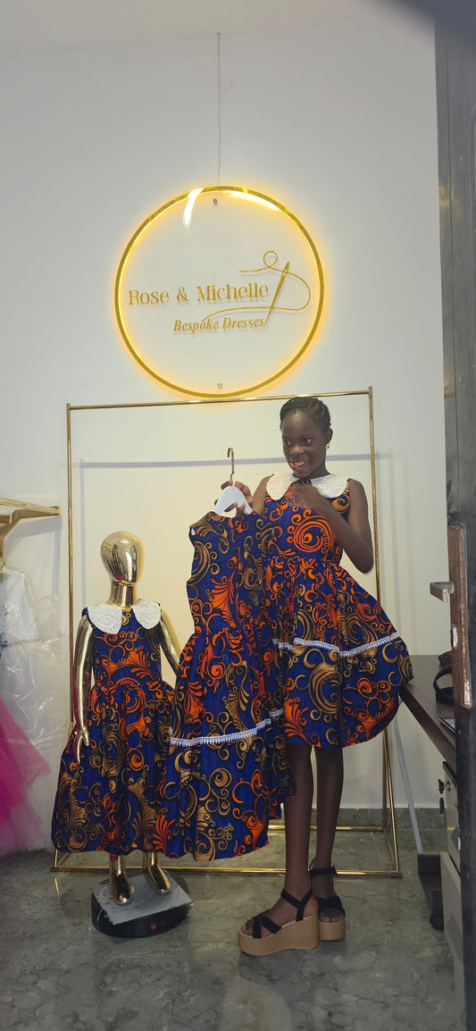 The "Zaria" Heritage Tiered Gown
