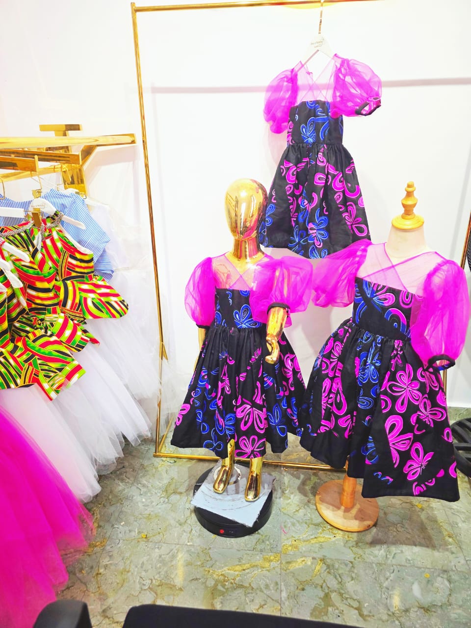 The "Heritage Twirl" Tiered Ankara Gown