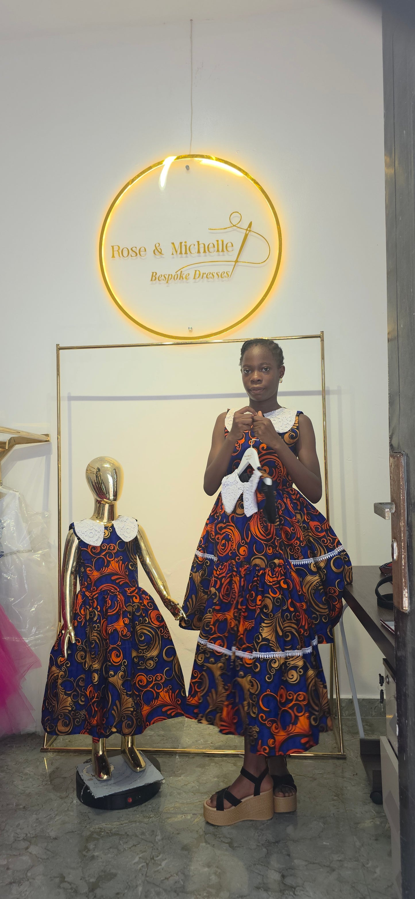 The "Zaria" Heritage Tiered Gown