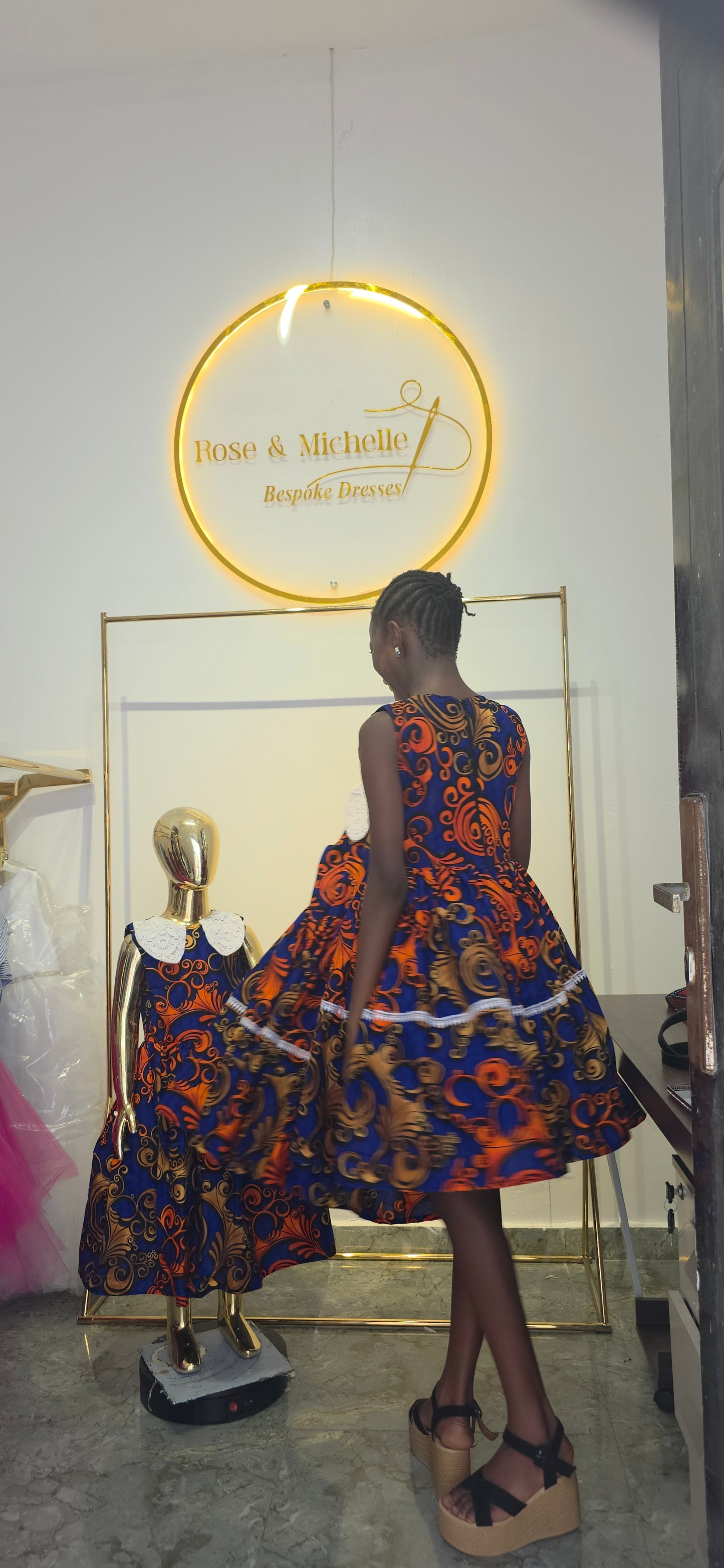 The "Zaria" Heritage Tiered Gown