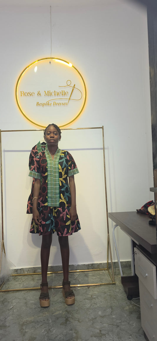 The Signature Tiered Ankara Gown