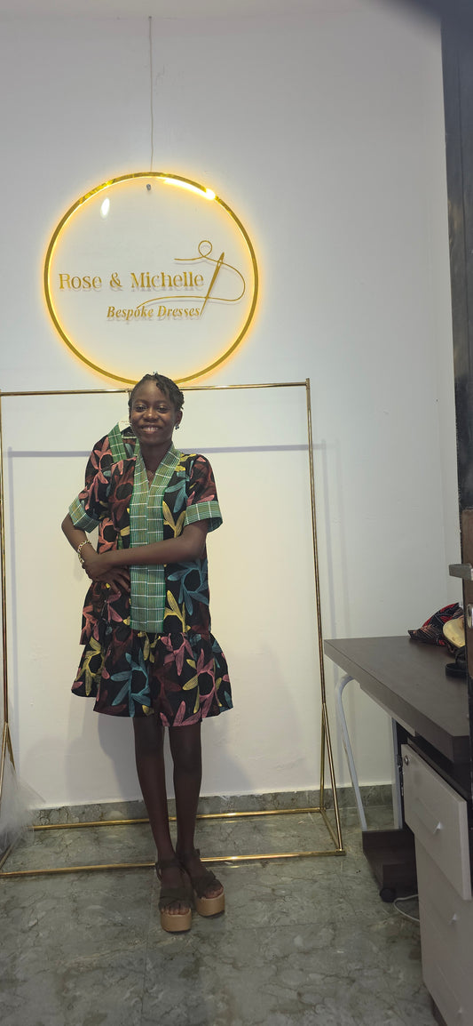 The Signature Tiered Ankara Gown