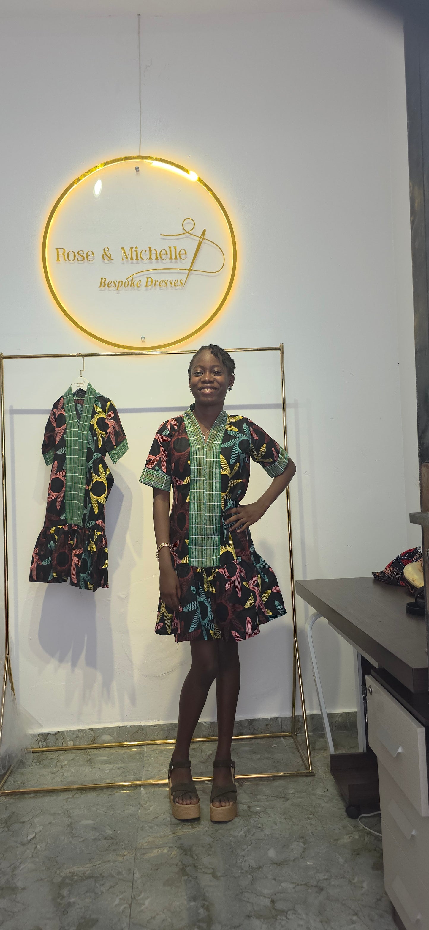 The Signature Tiered Ankara Gown
